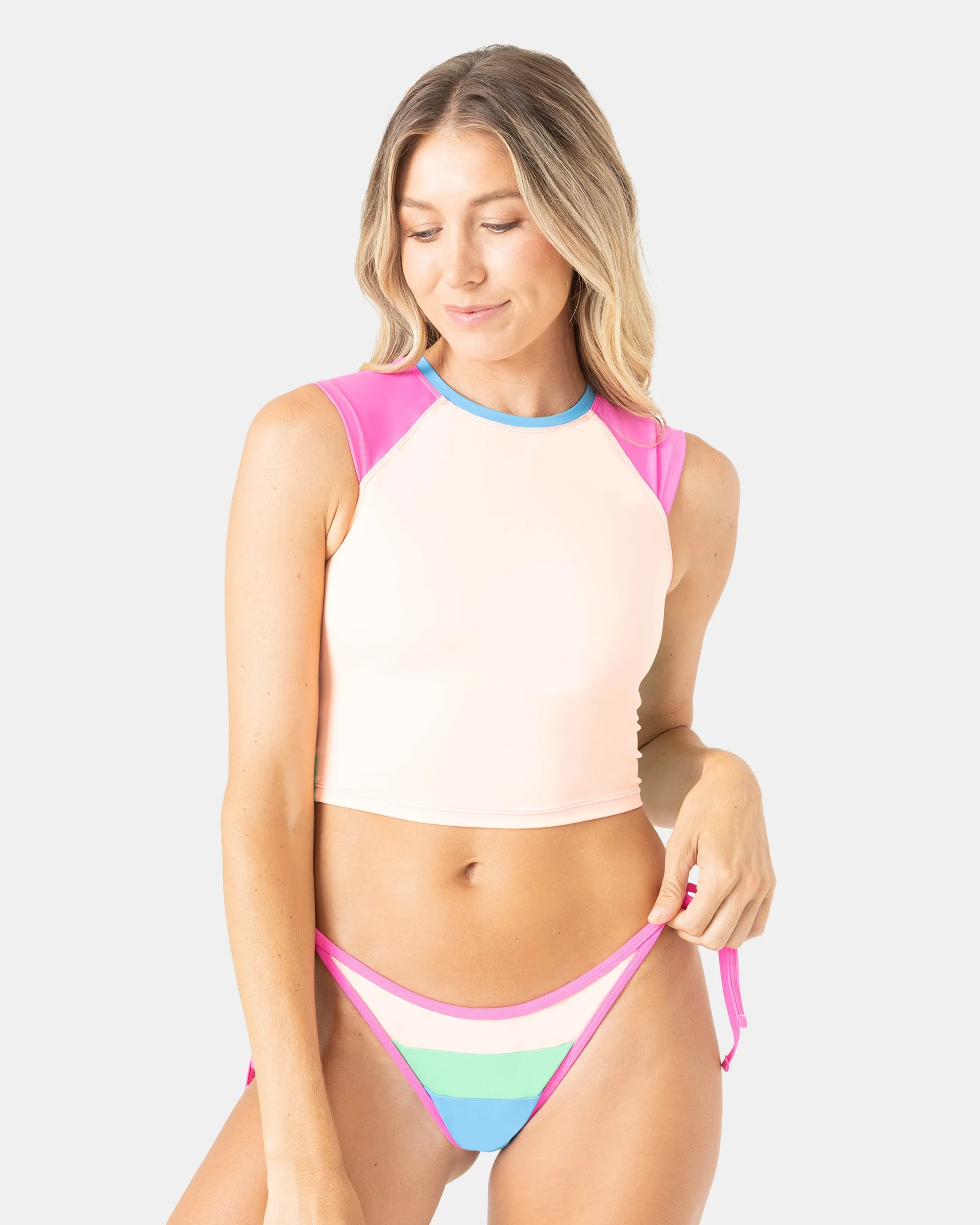 Surf City Crop Short Sleeve Rashguard sold by Roxy product image thumbnail 3