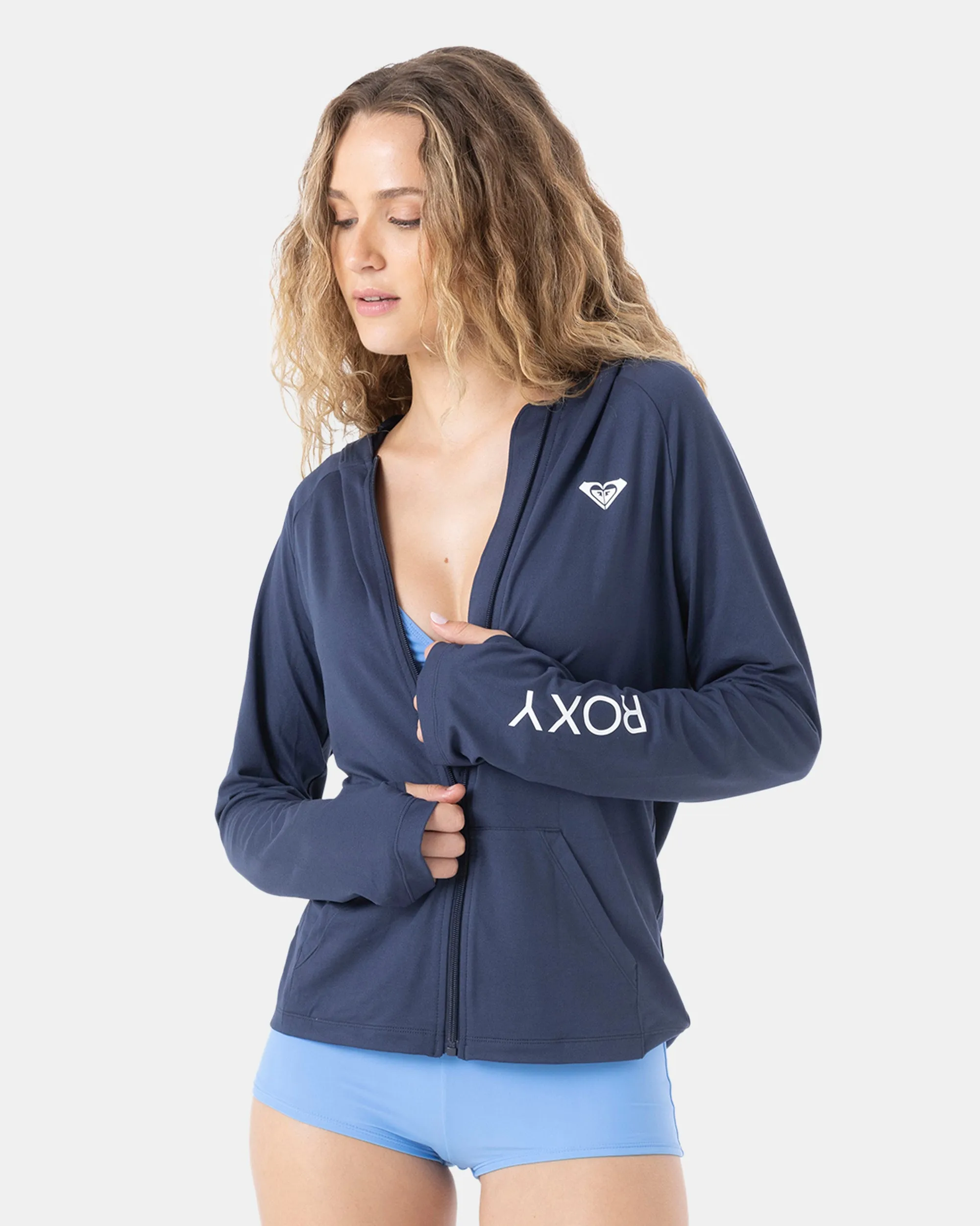 Long Sleeve Hoodie Zipped Rashguard sold by Roxy product image thumbnail 5