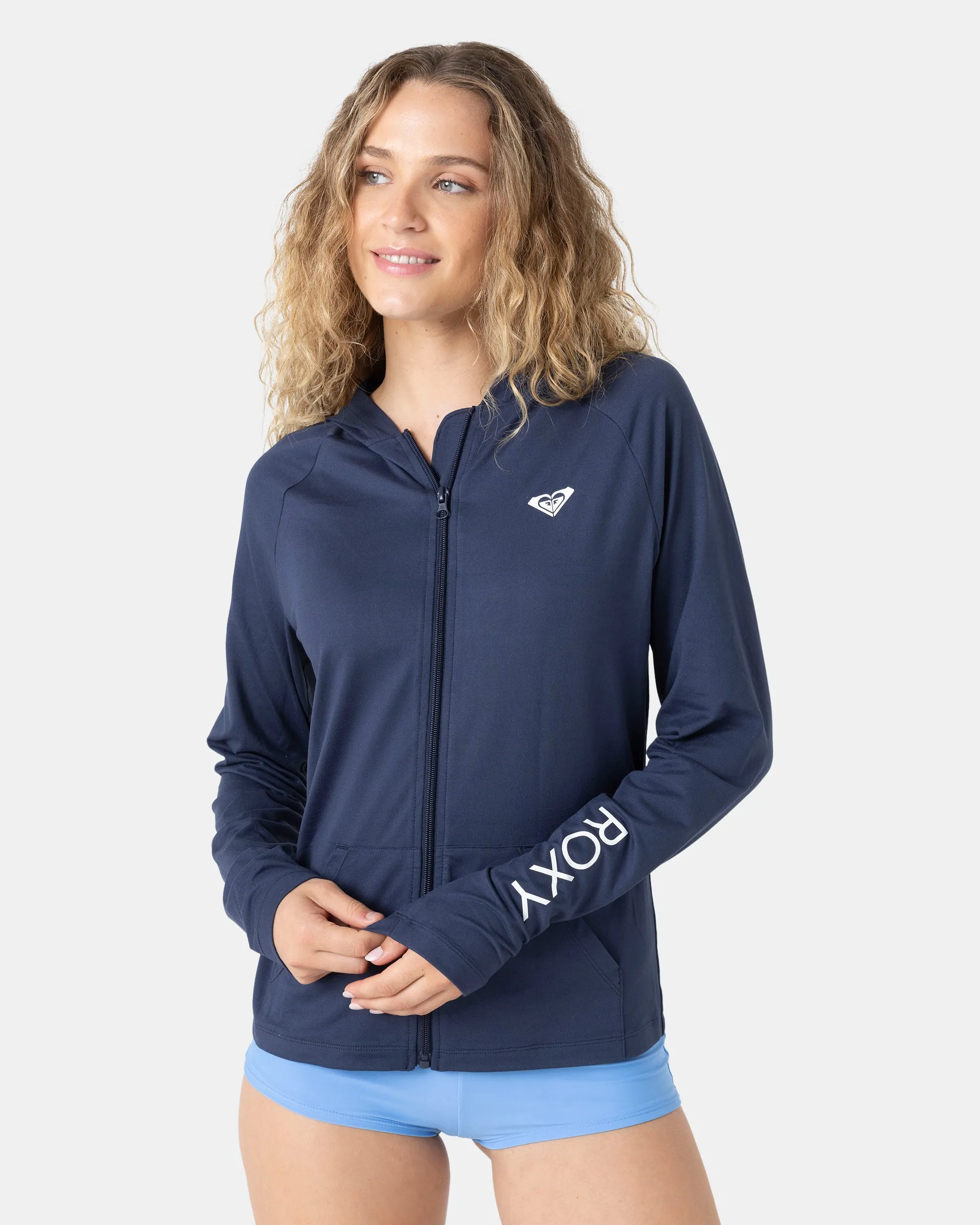 Long Sleeve Hoodie Zipped Rashguard sold by Roxy product image thumbnail 3