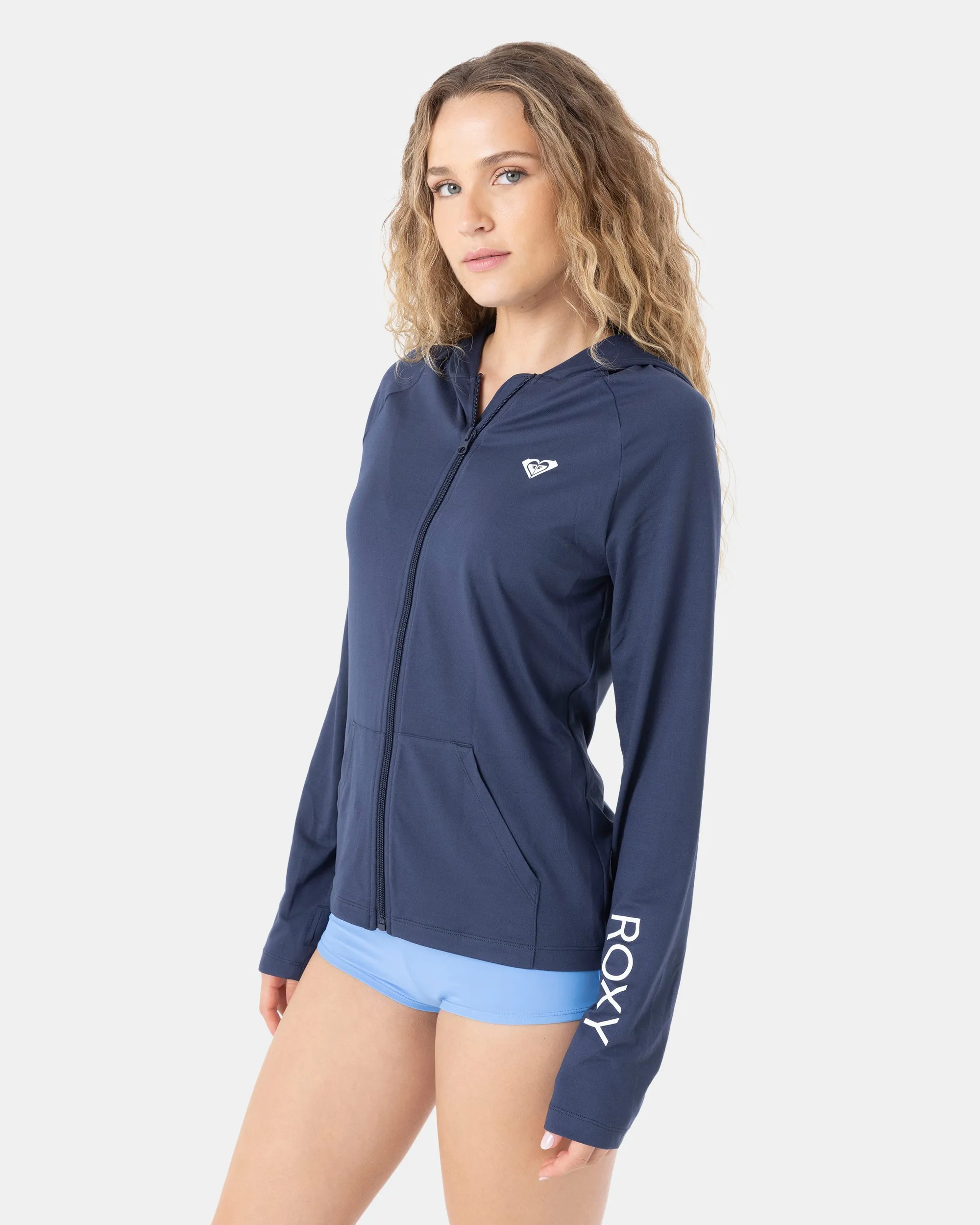 Long Sleeve Hoodie Zipped Rashguard sold by Roxy product image thumbnail 4