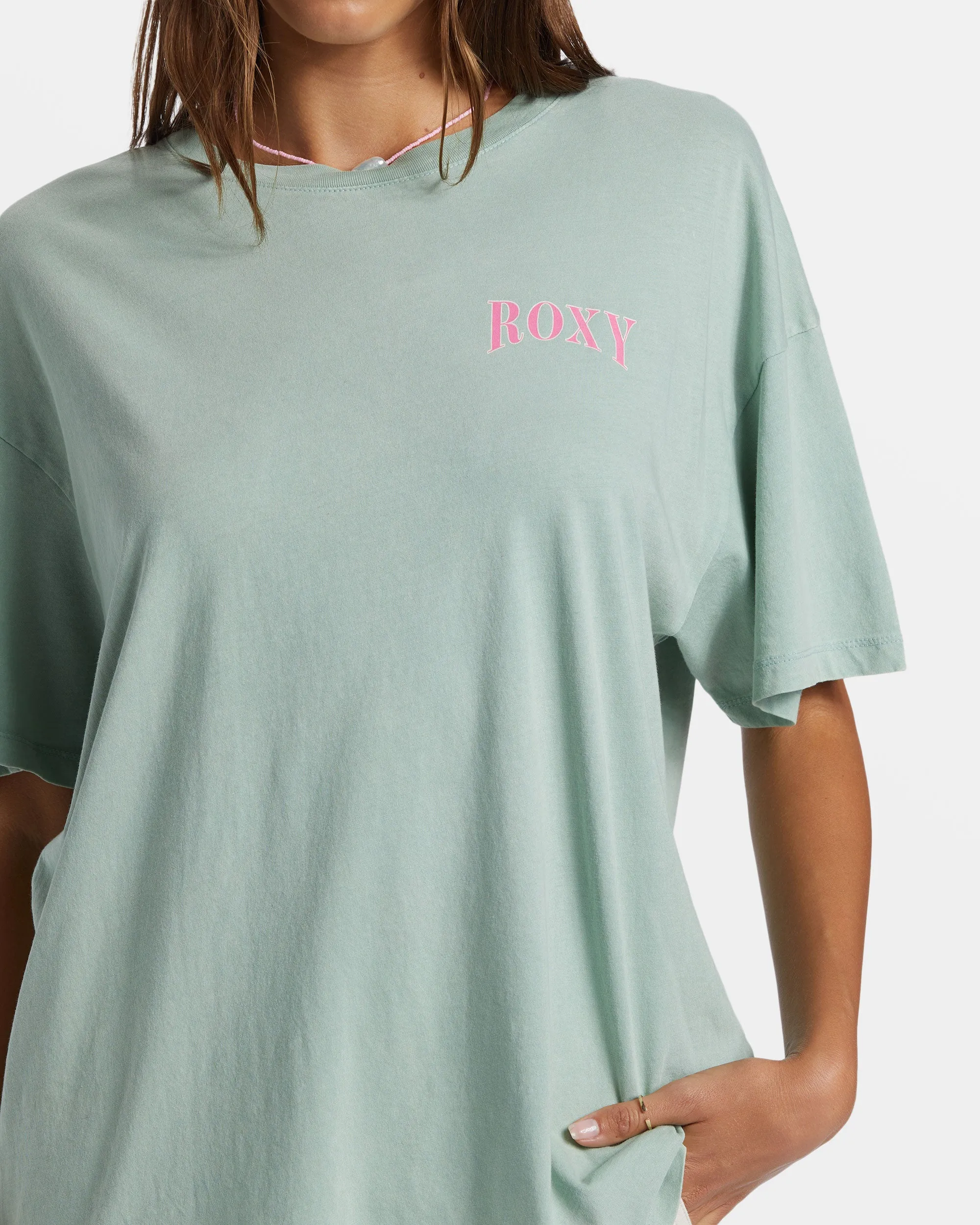 Bring The Good Vibes Oversized T-Shirt - Blue Surf sold by Roxy product image thumbnail 5