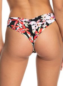 Printed Beach Classics Cheeky Bikini Bottoms - Anthracite New Life sold by Roxy