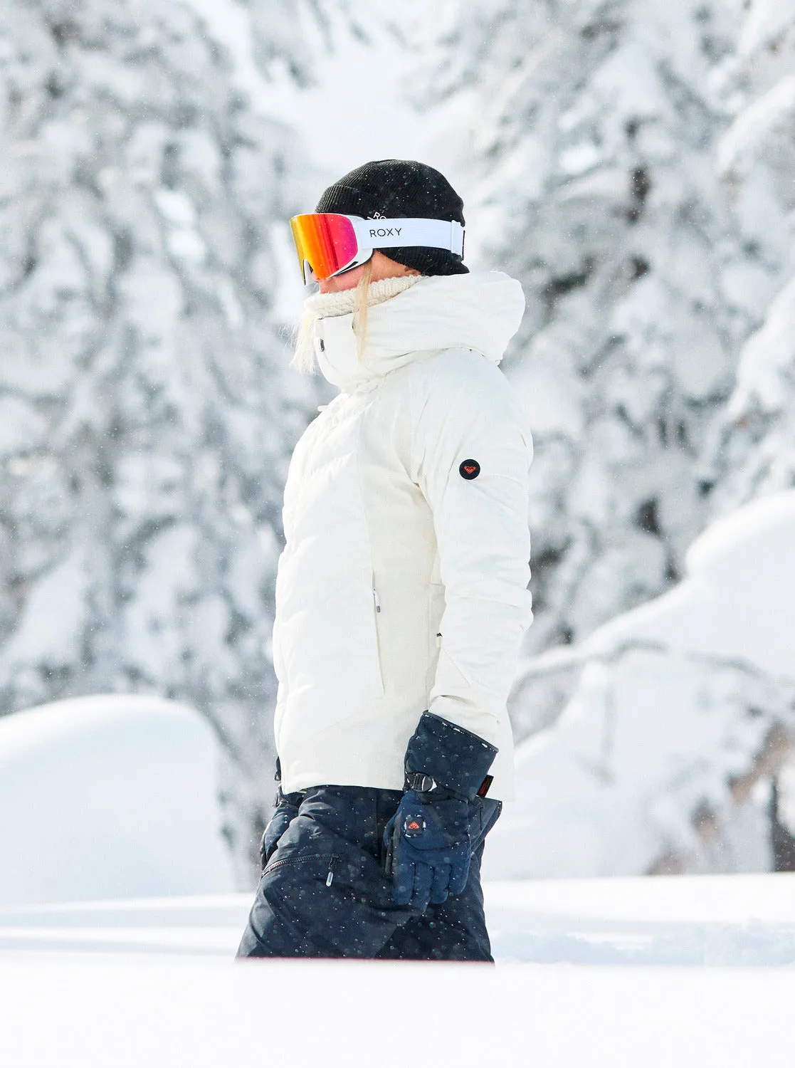 Dusk Warmlink® Technical Snow Jacket - Egret sold by Roxy product image thumbnail 2