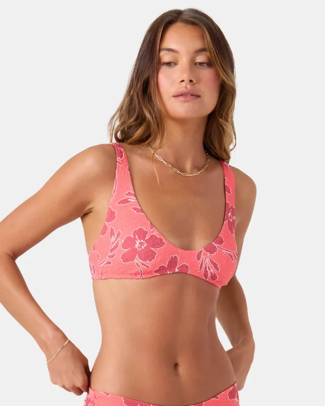 Garden Twirl Scoop Bralette Bikini Top sold by Roxy