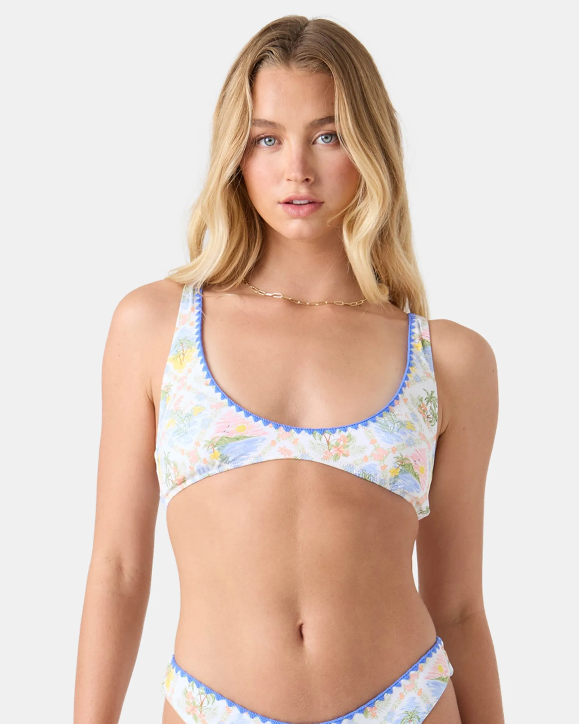 Catch My Drift Scoop Bralette Bikini Top sold by Roxy product image thumbnail 4