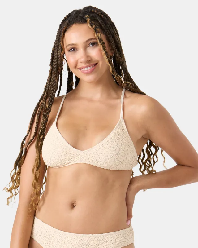 Crochet Athletic Triangle Bikini Top sold by Roxy
