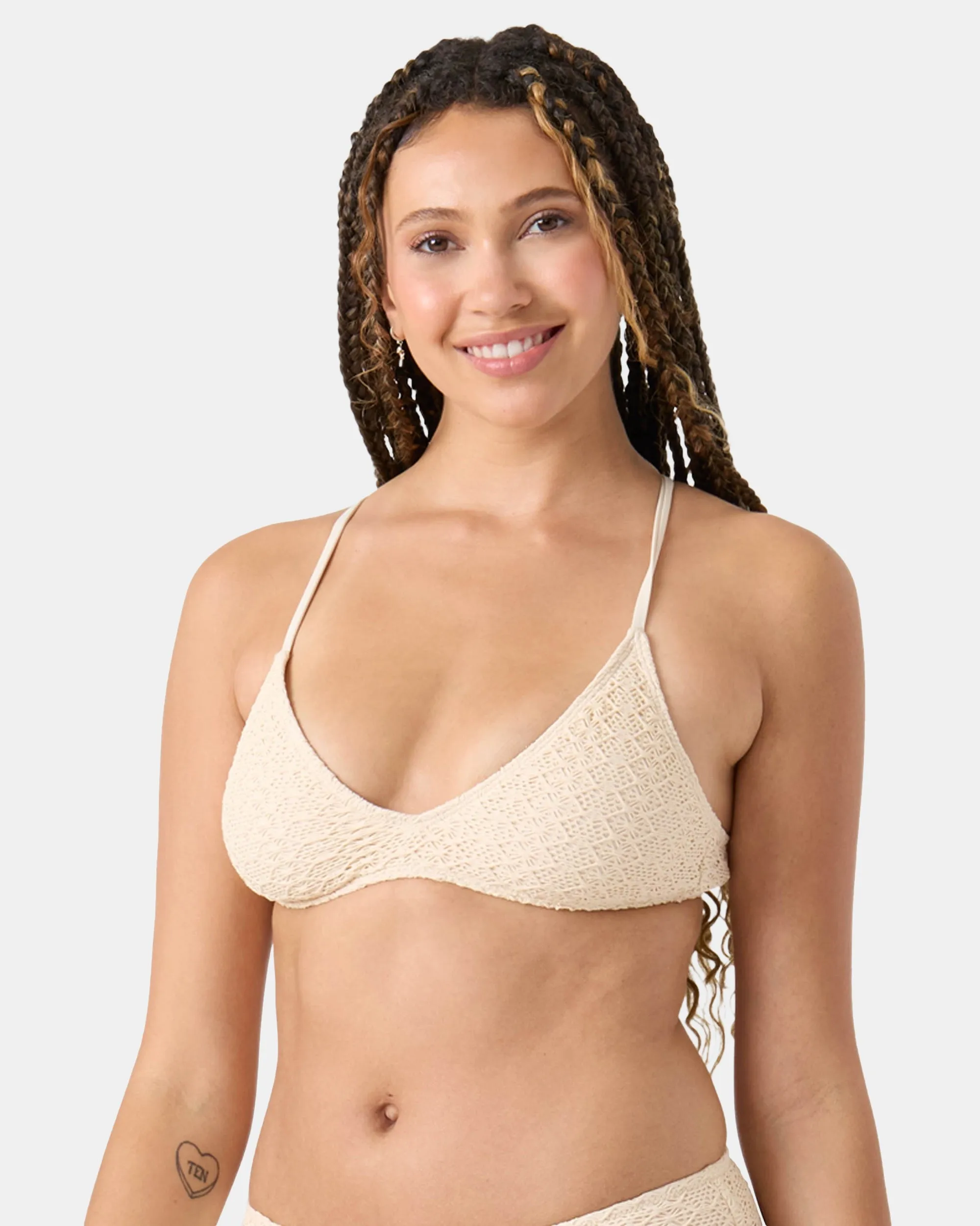 Crochet Athletic Triangle Bikini Top sold by Roxy product image thumbnail 4