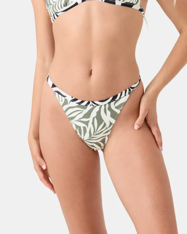 Surfer's Paradise Reversible Fixed Cheeky Bikini Bottom made by Roxy