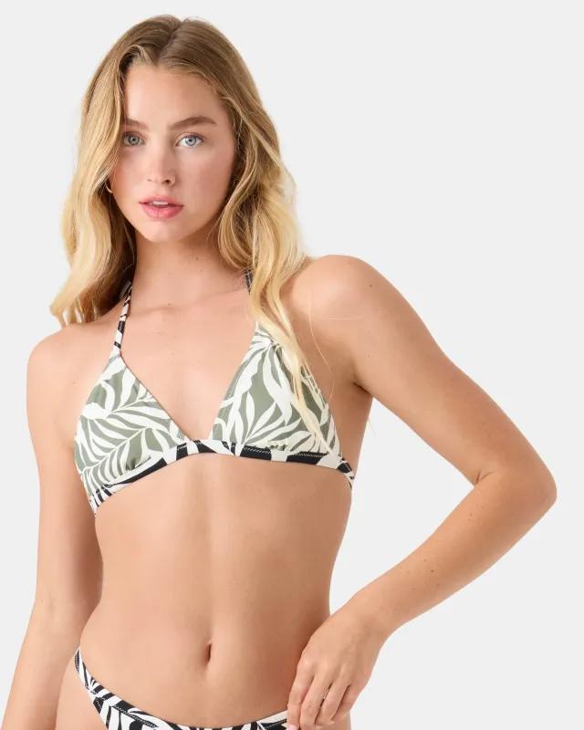 Surfer's Paradise Reversible Fixed Triangle Bikini Top sold by Roxy