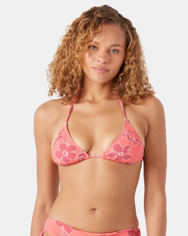 Garden Twirl Tiki Triangle Bikini Top sold by Roxy