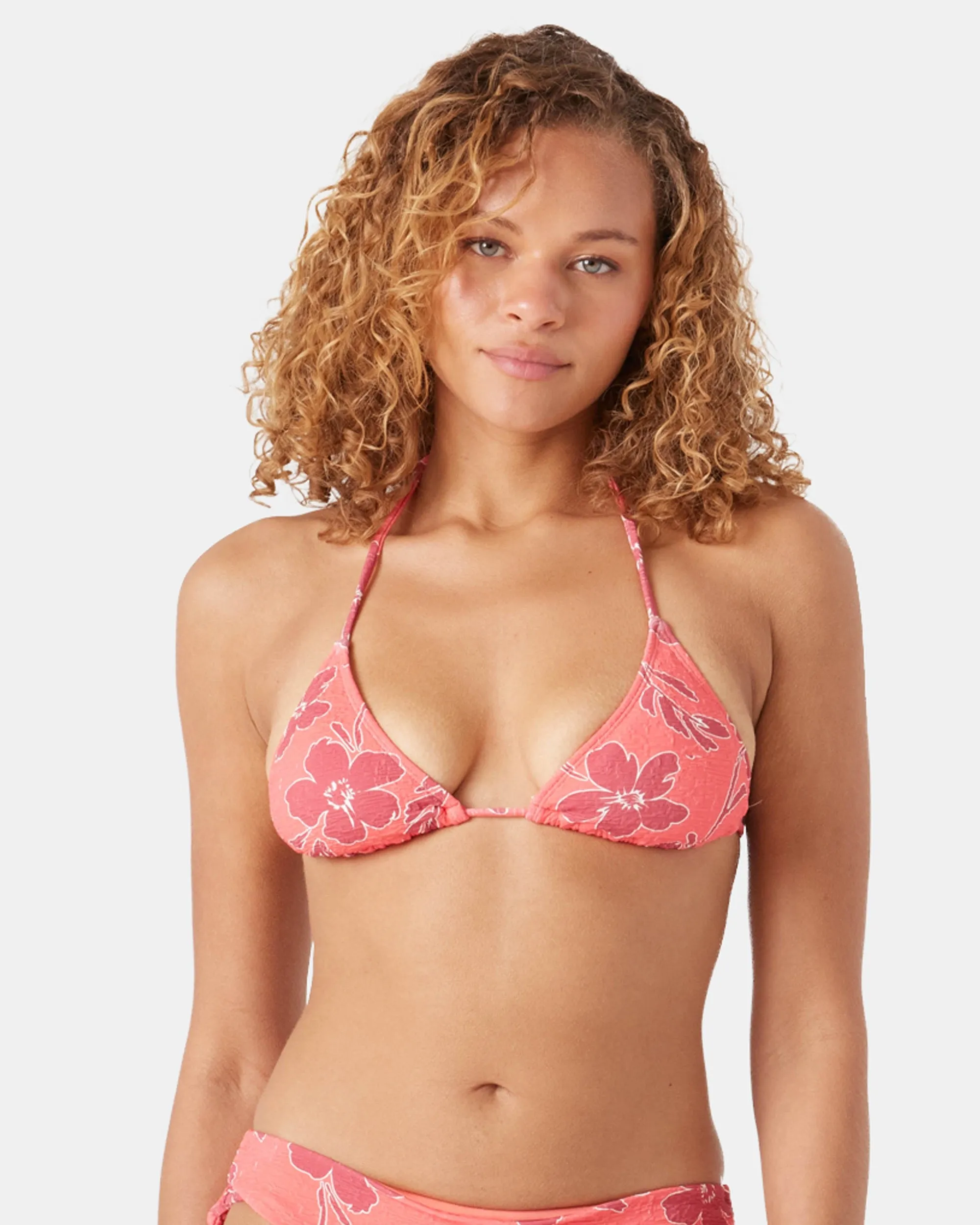 Garden Twirl Tiki Triangle Bikini Top sold by Roxy