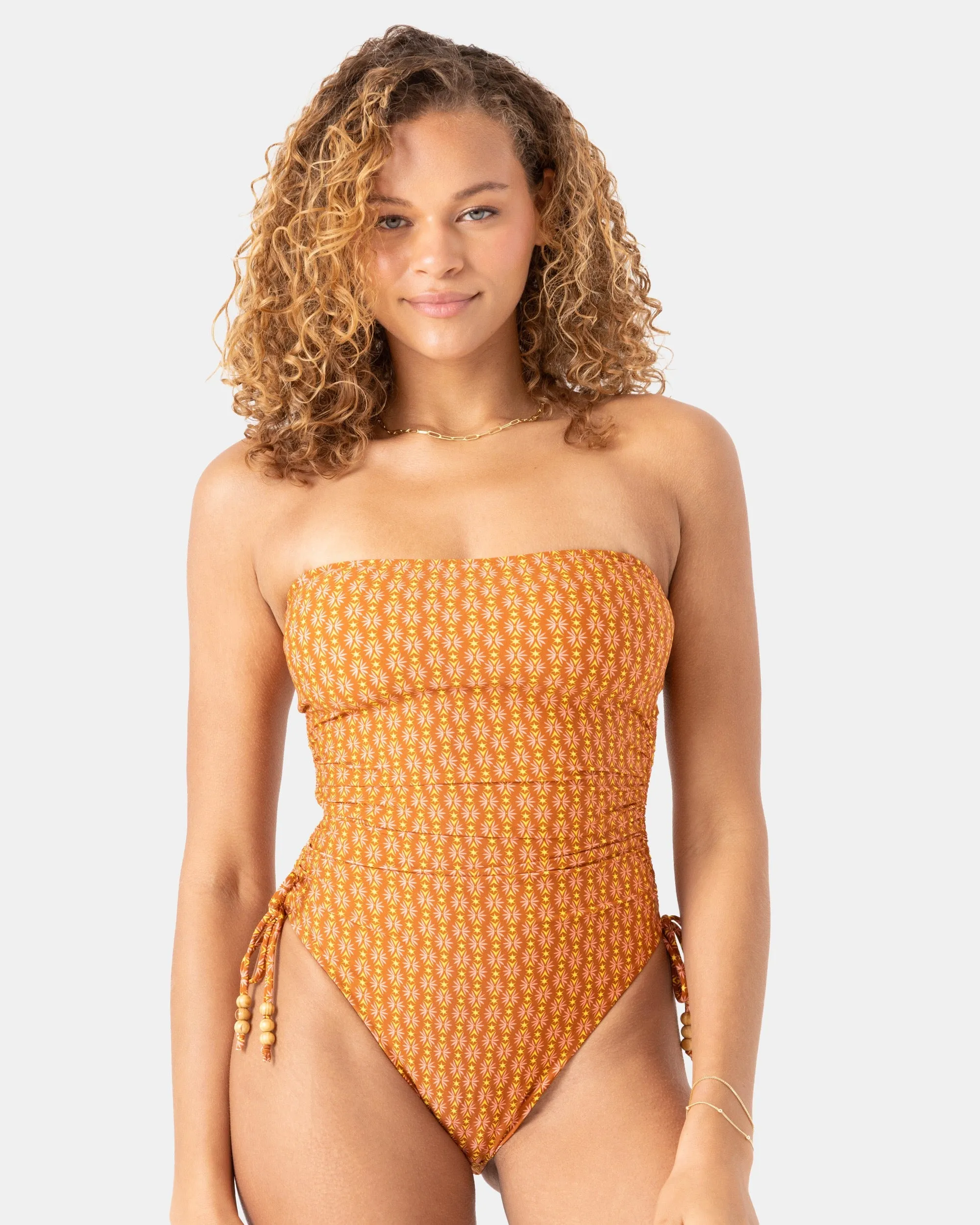 Ray Of Sunshine Adjustable Side One Piece Swimsuit sold by Roxy