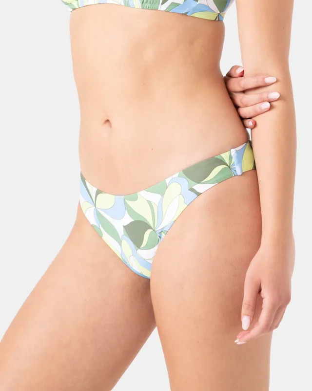 Surf Break Shirred Hipster Cheeky Bikini Bottom sold by Roxy