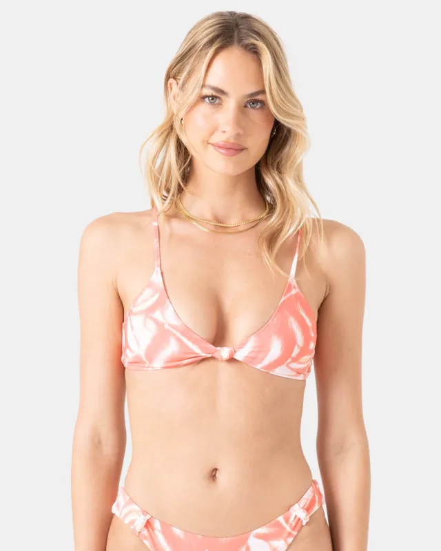 Palm Haze Knot Bralette Bikini Top sold by Roxy
