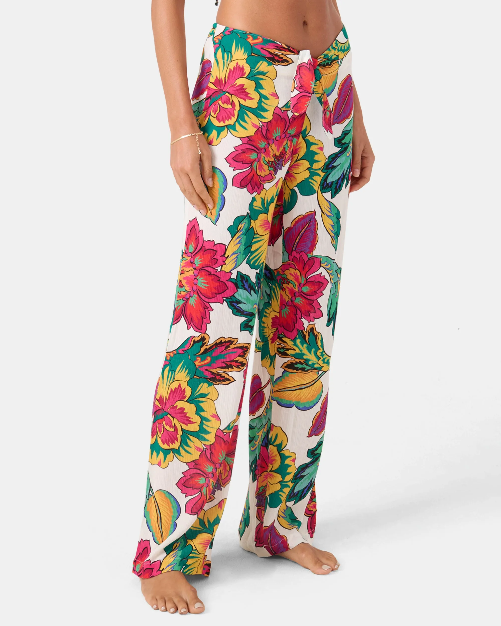 Beach Blossom Tie Front Cover Up Pant sold by Roxy product image thumbnail 3