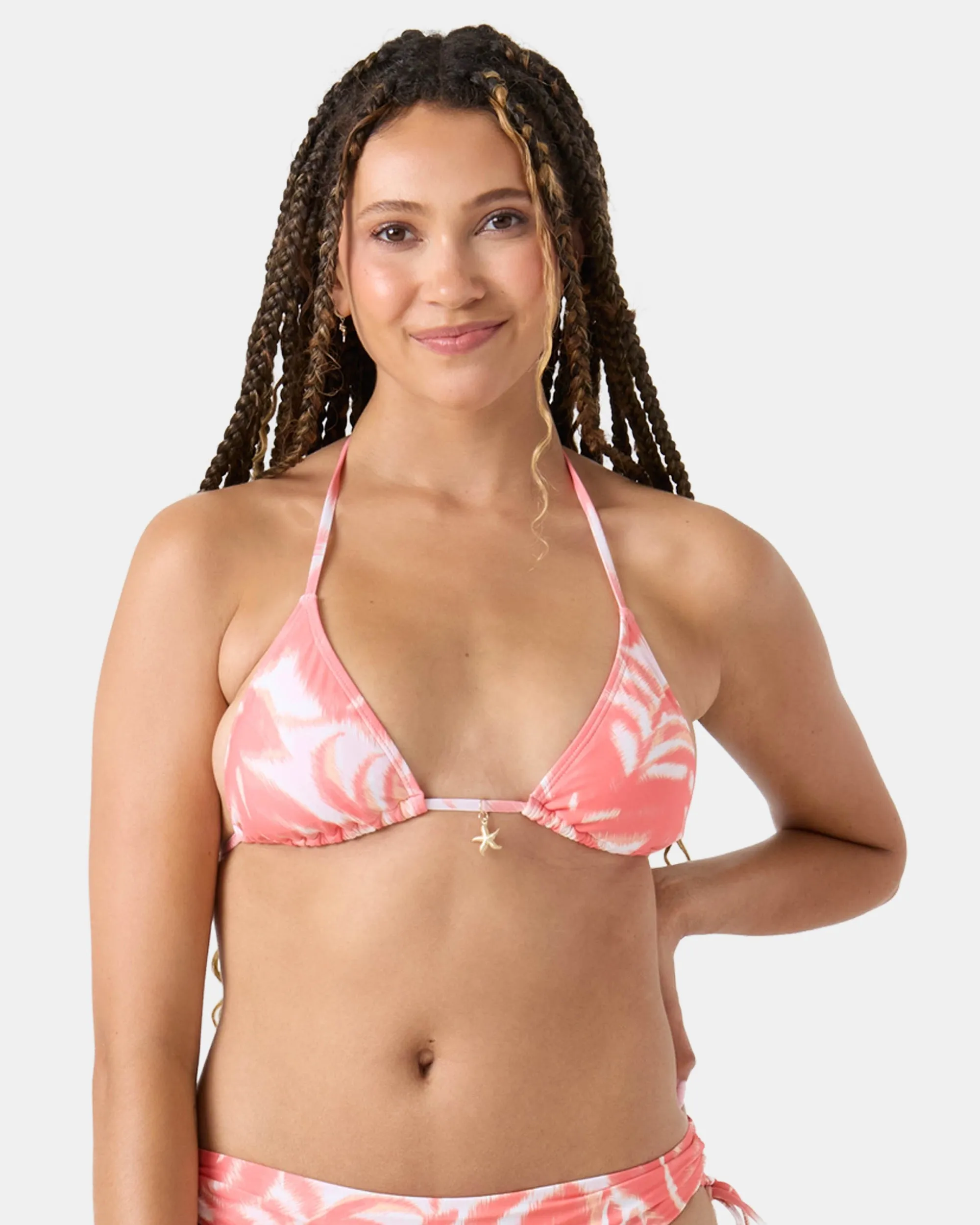 Palm Haze Tiki Triangle Bikini Top sold by Roxy product image thumbnail 4