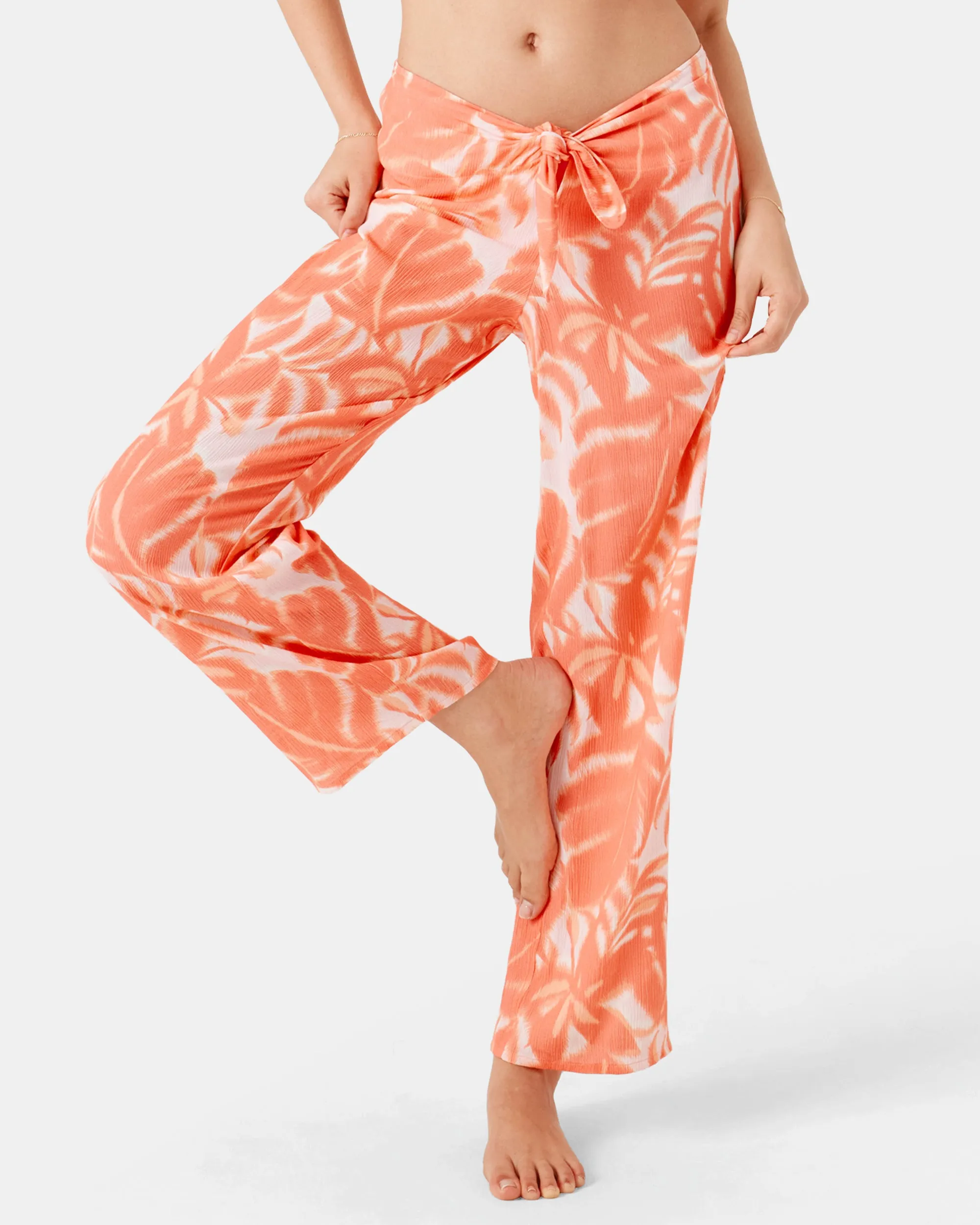 Palm Haze Tie Front Cover Up Pant sold by Roxy product image thumbnail 2