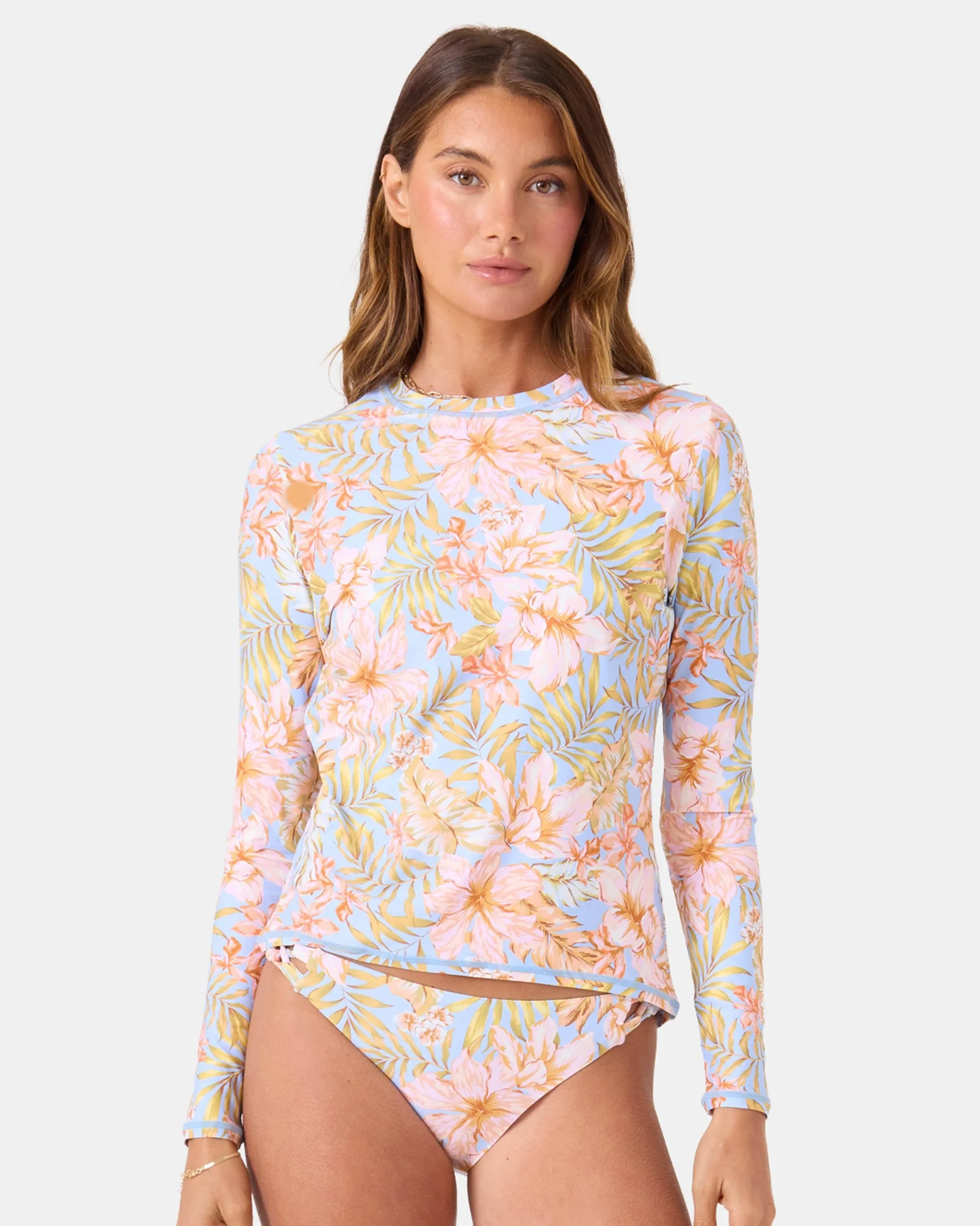 Tropical Sea Skippin Long Sleeve Rashguard sold by Roxy product image thumbnail 4