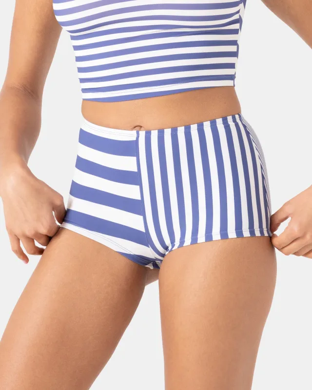 Stripe Out Cheeky Swim Short sold by Roxy