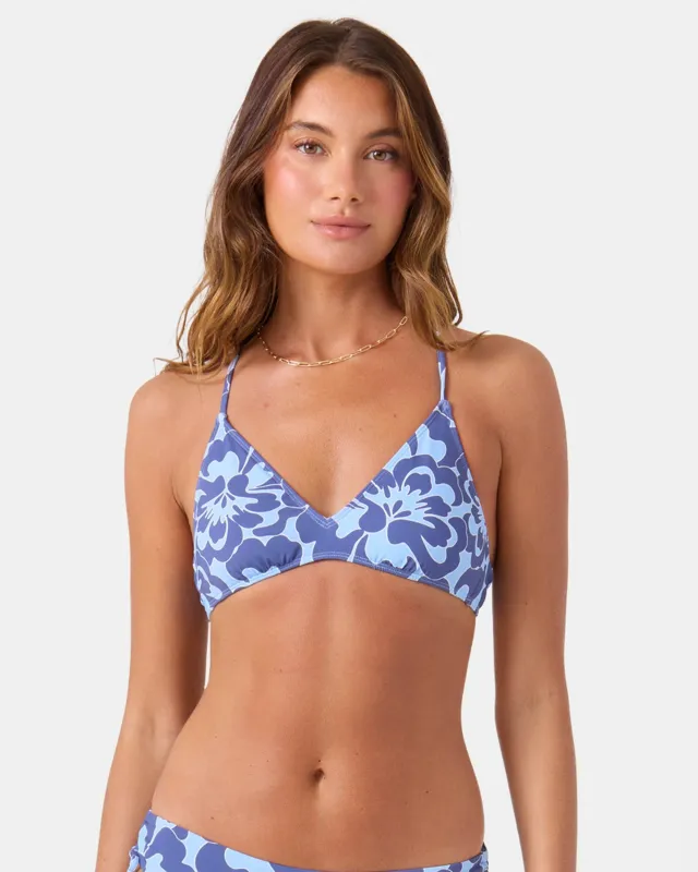 Tropic Drift Athletic Triangle Bikini Top sold by Roxy