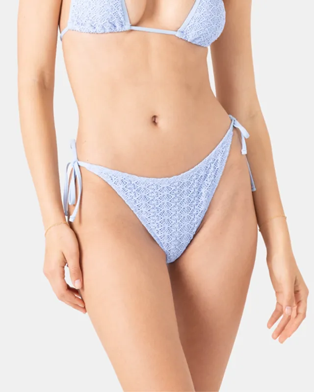 Crochet Tie Side Cheeky Bikini Bottom sold by Roxy