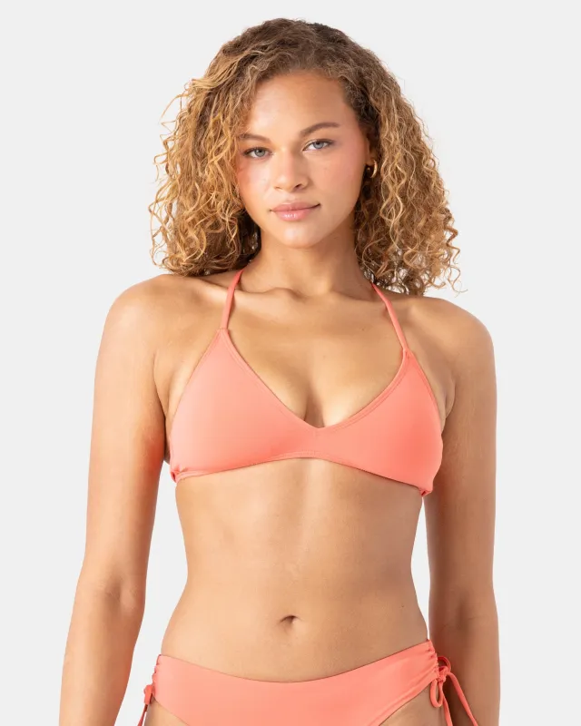 SD Beach Classics Athletic Triangle Bikini Top sold by Roxy