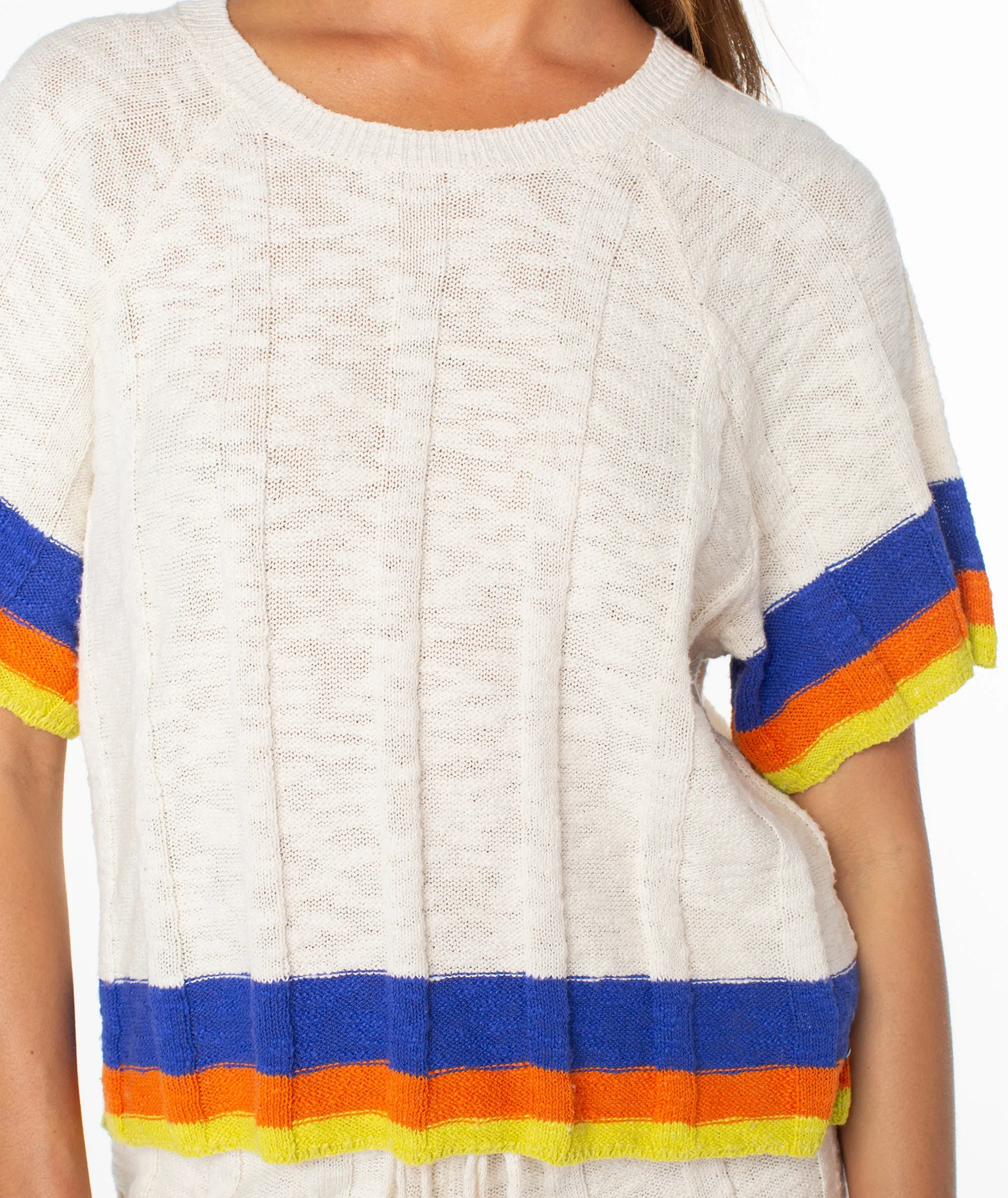 Cabana Club Tee Stripe Top sold by Roxy product image thumbnail 3