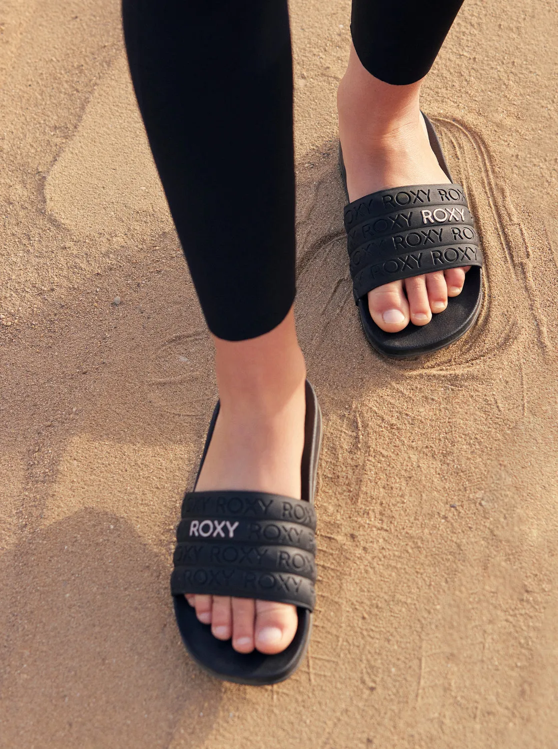 Slippy Water-Friendly Sandals - Black/M Gold sold by Roxy product image thumbnail 2