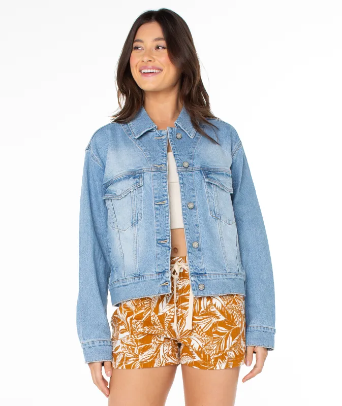 Big Wave Embroidery Jacket made by Roxy