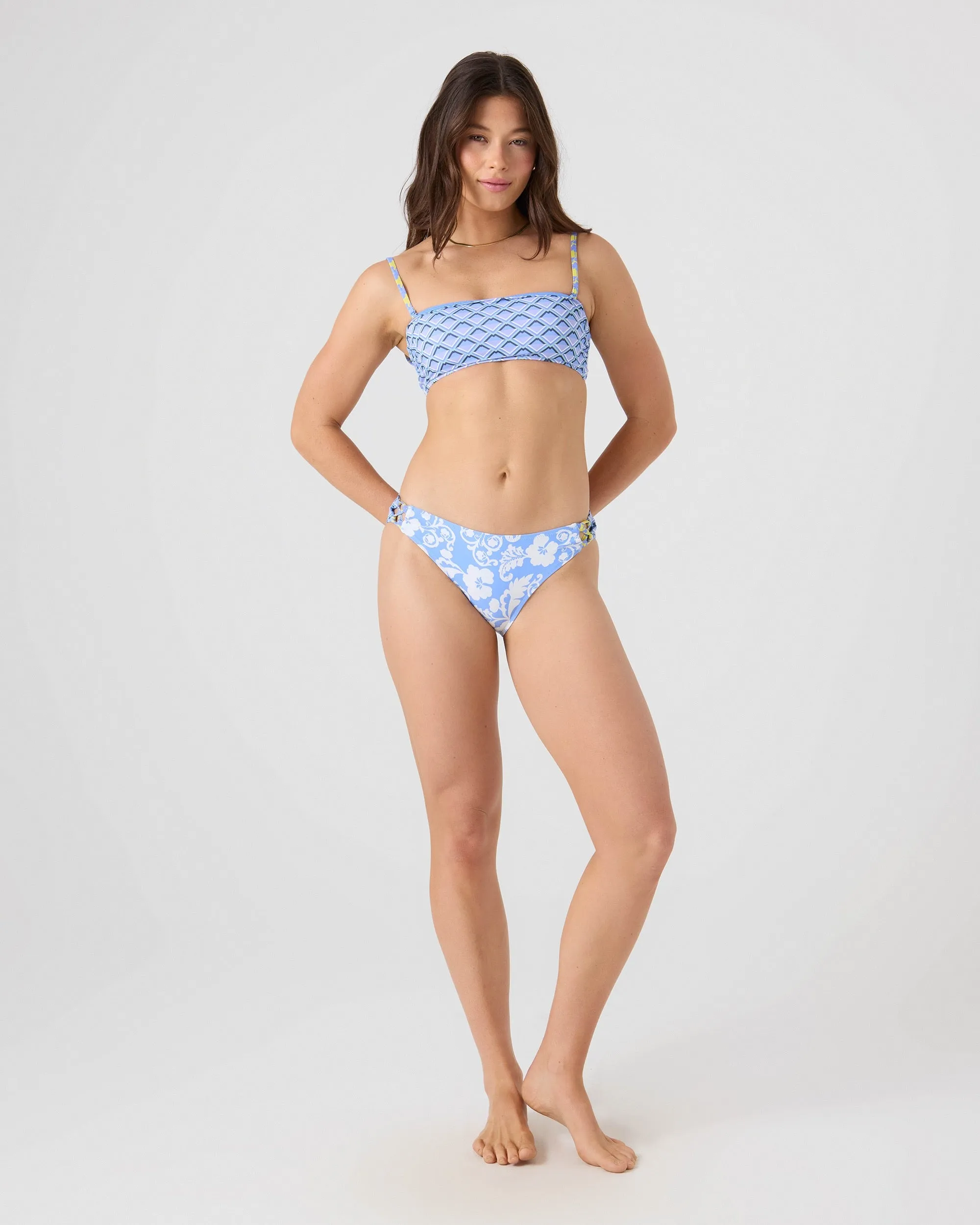 Golden Glow Lace Up Bandeau Bikini Top sold by Roxy product image thumbnail 4