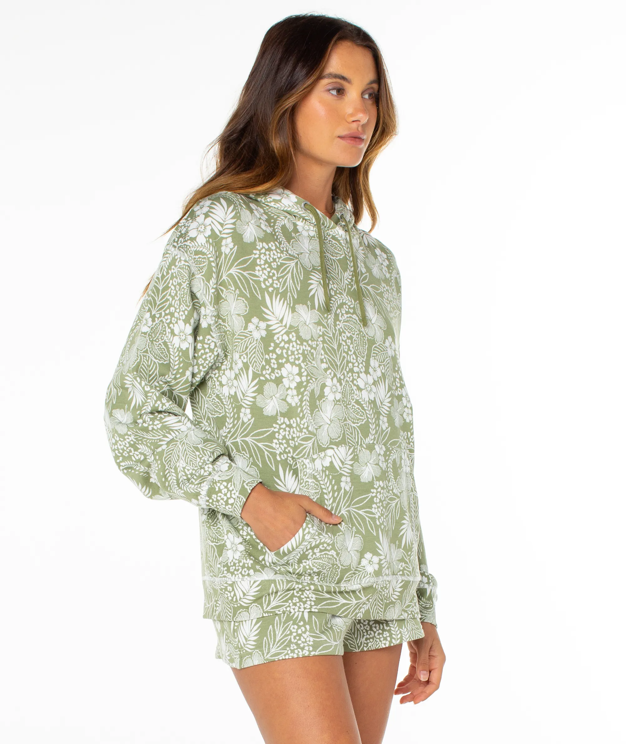 Surfing By Moonlight Printed Hoodie sold by Roxy product image thumbnail 3