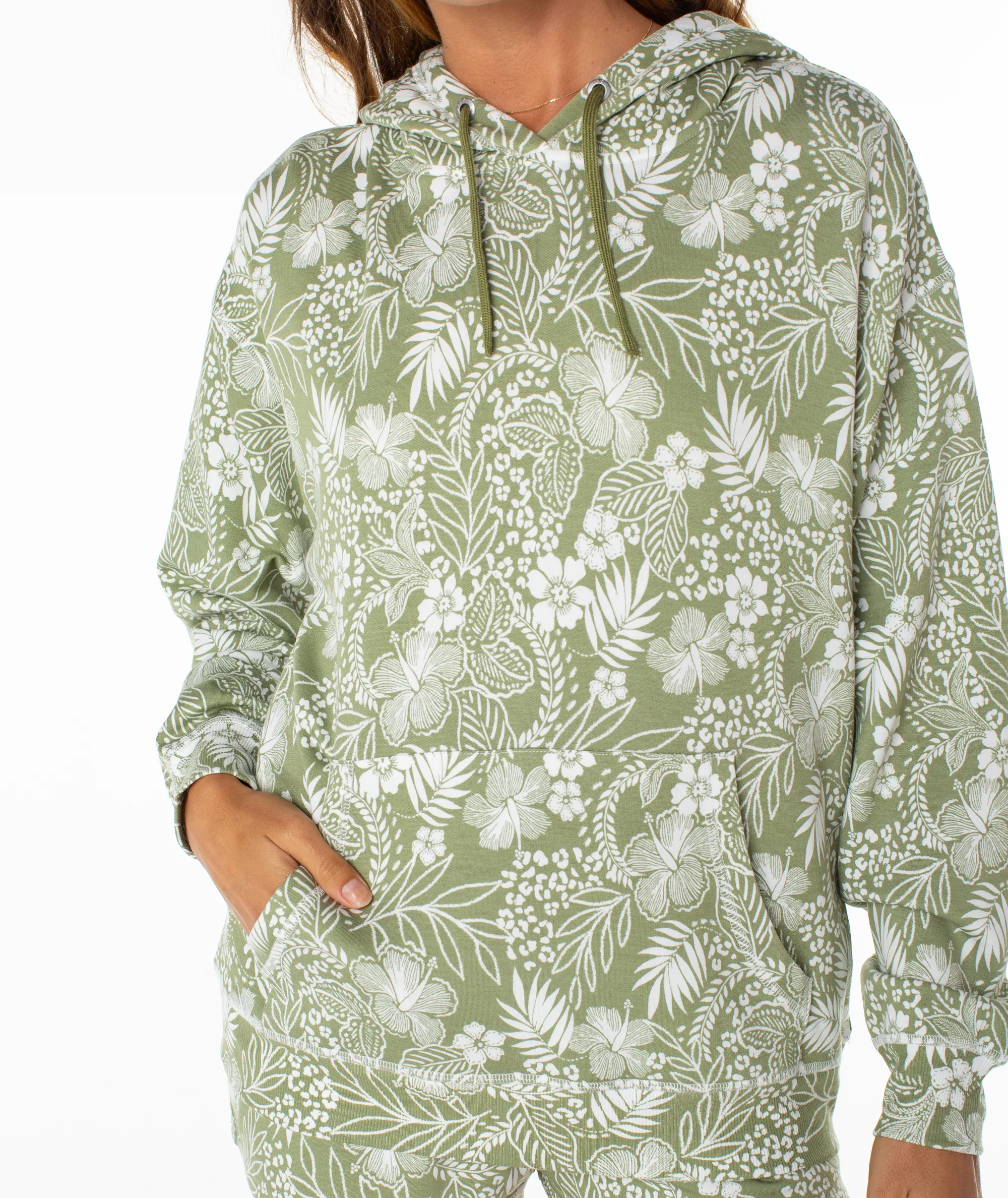 Surfing By Moonlight Printed Hoodie sold by Roxy product image thumbnail 2