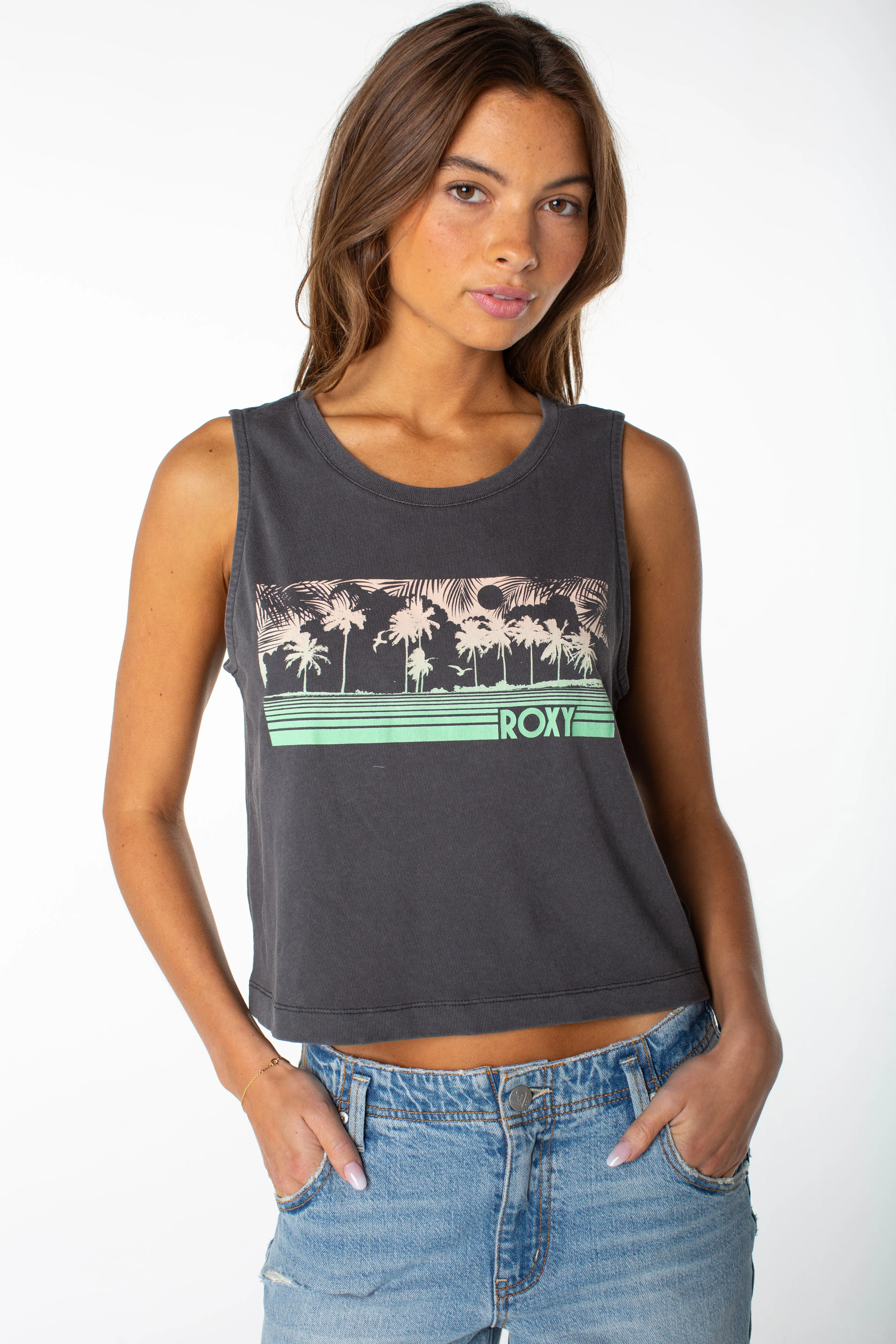 Windy Palm Tank sold by Roxy