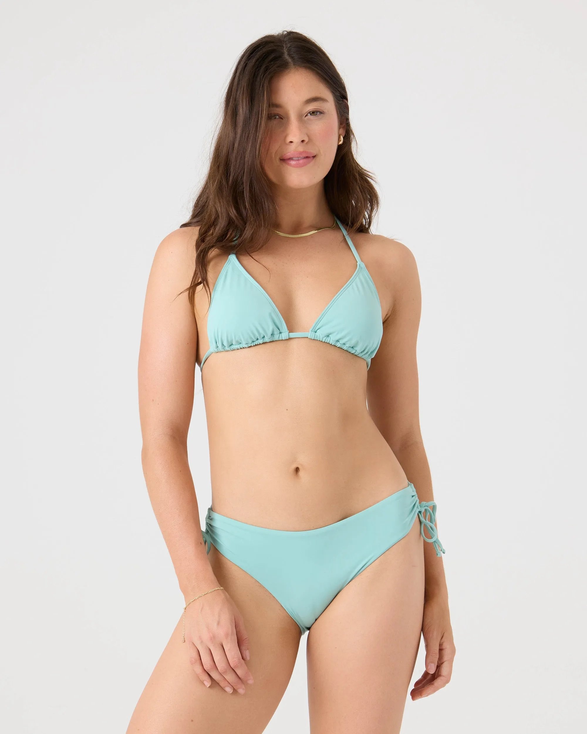 SD Beach Classics Tiki Triangle Bikini Top sold by Roxy