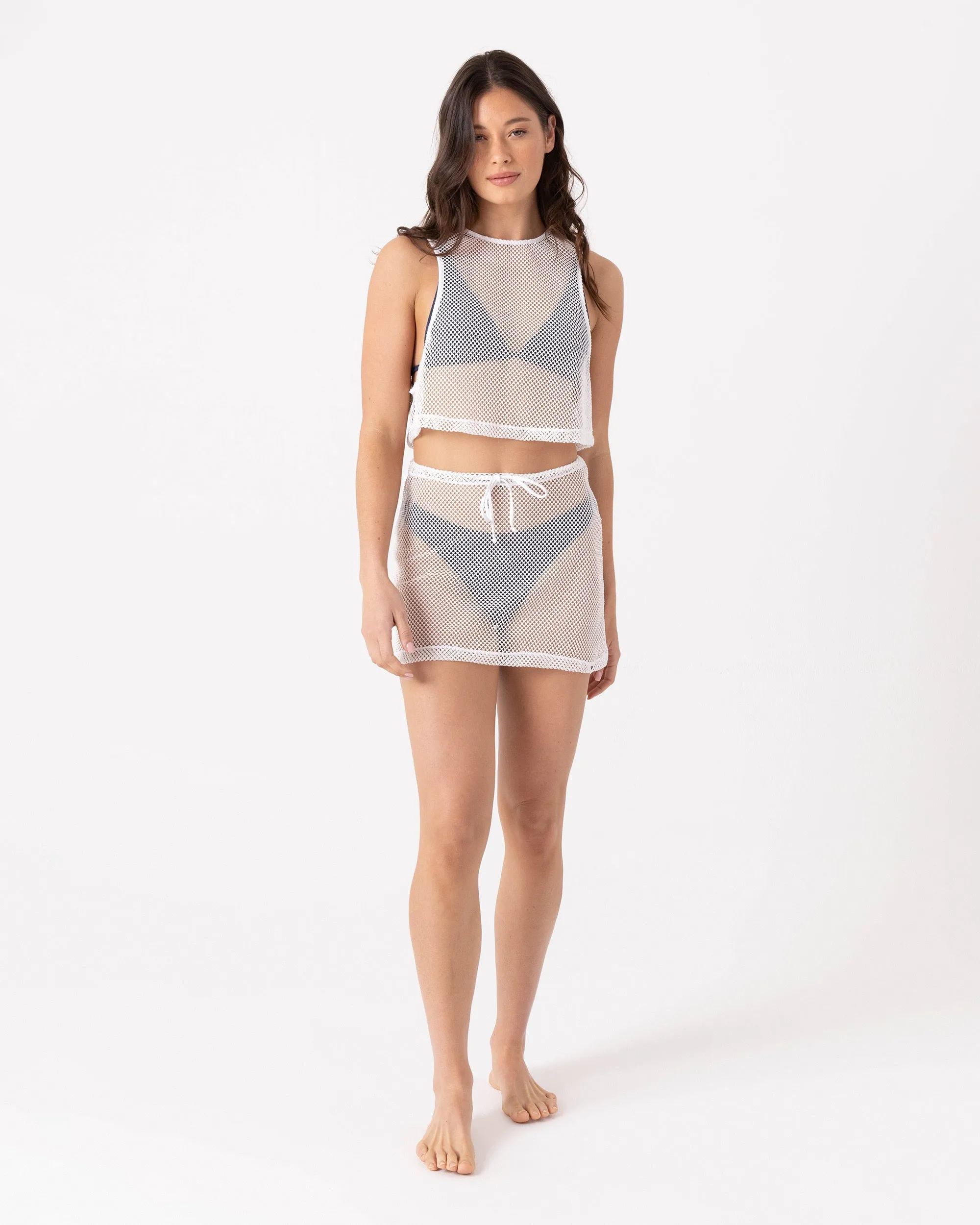 Don't Mesh With Me Crop Top Cover Up sold by Roxy product image thumbnail 5
