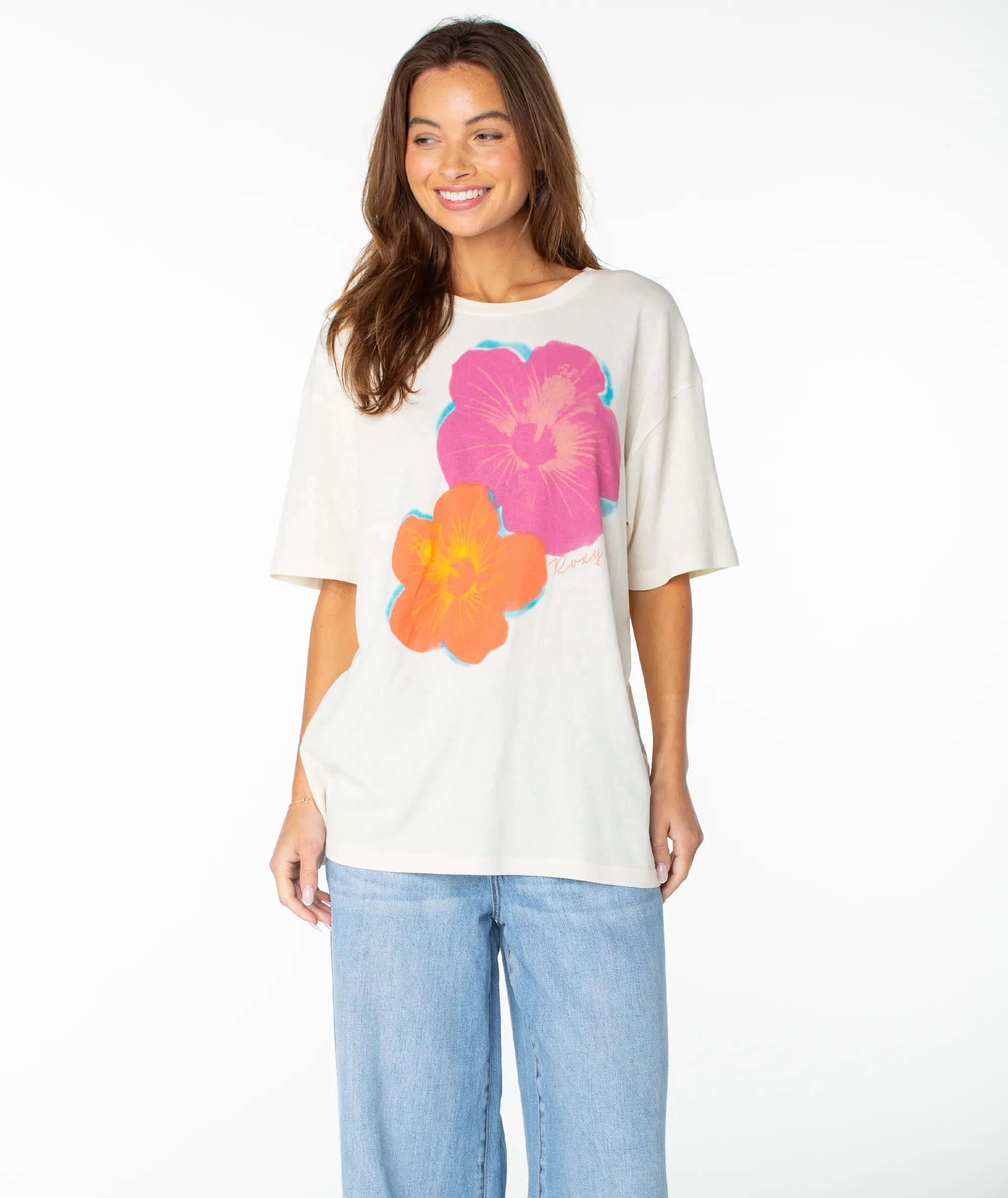Flower Glow Oversized Tee sold by Roxy