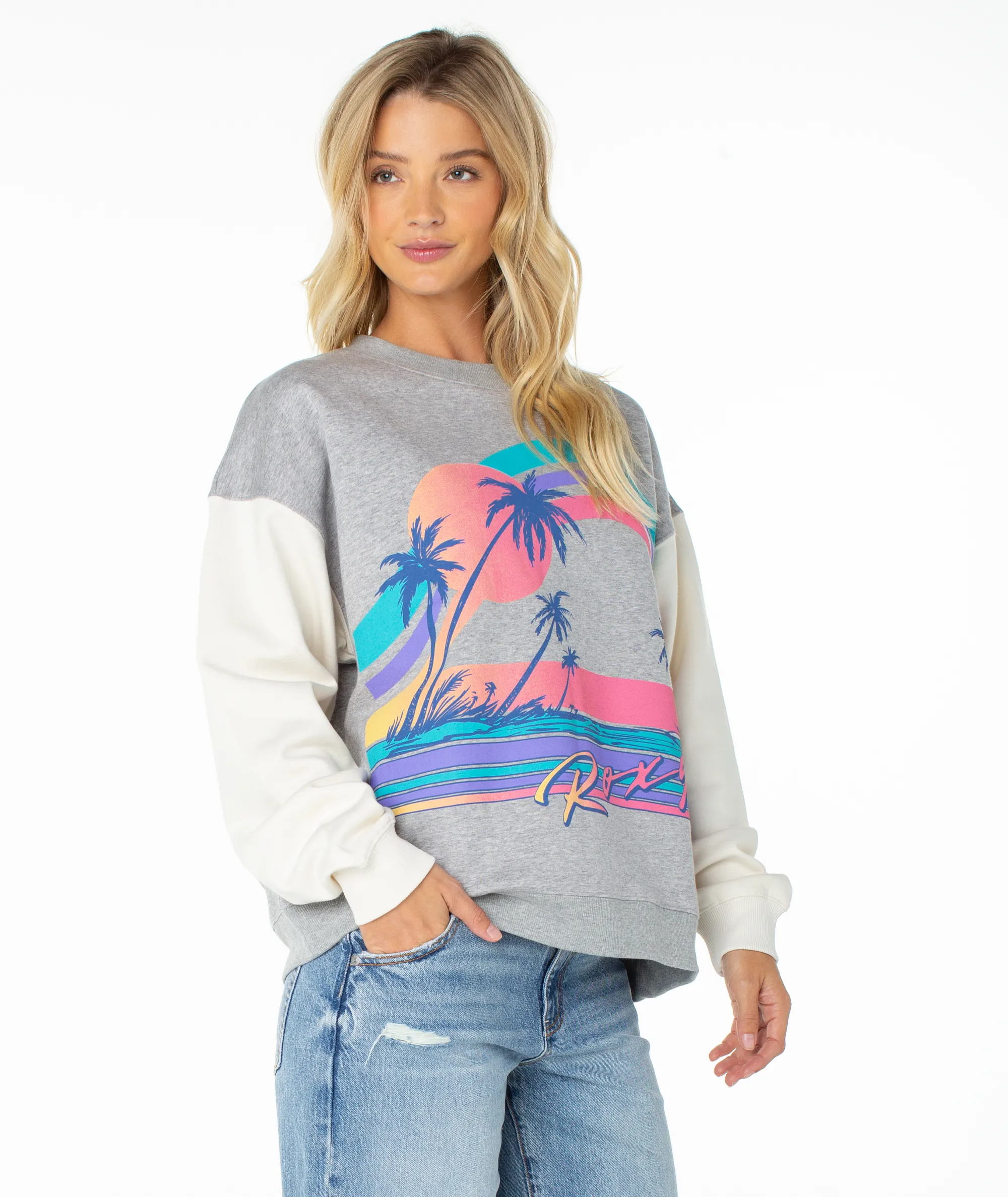Lineup Contrast Crew sold by Roxy product image thumbnail 3