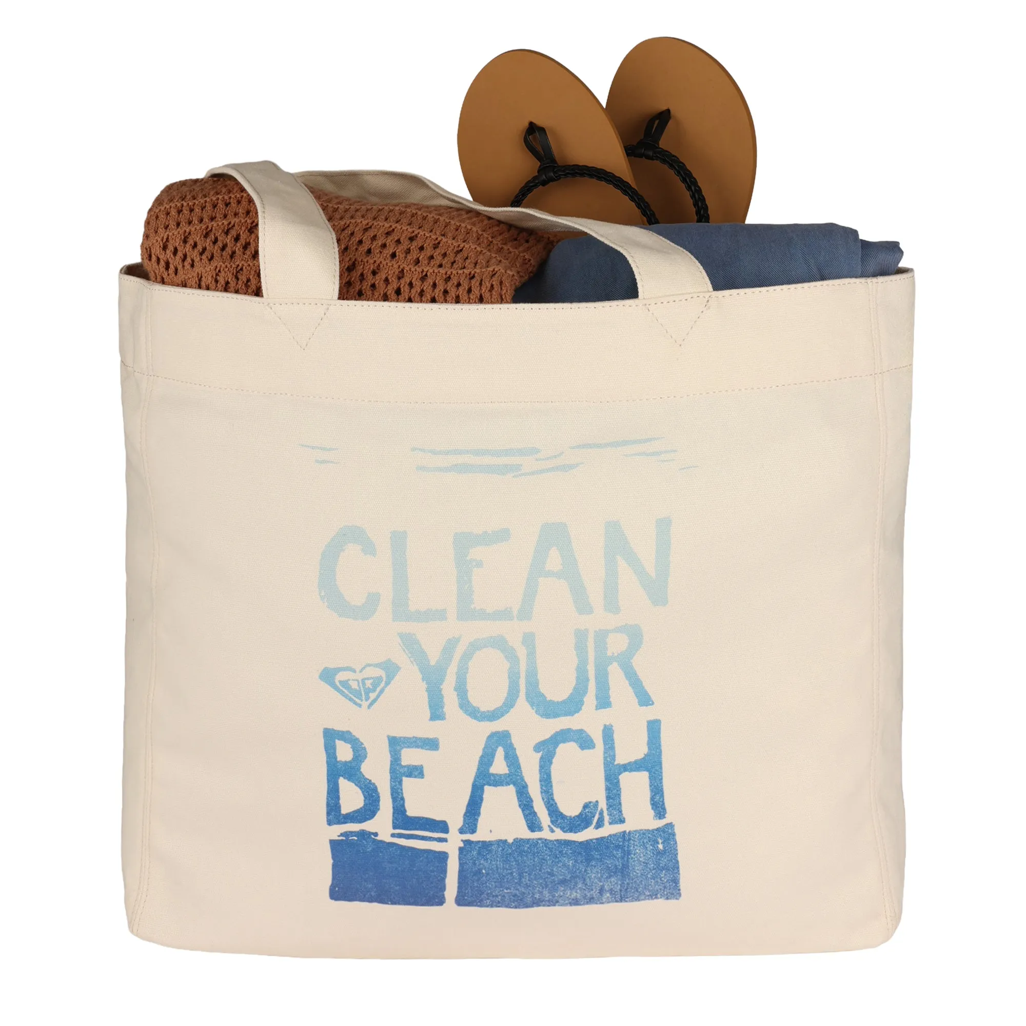 Clean Your Beach Tote Bag sold by Roxy product image thumbnail 3
