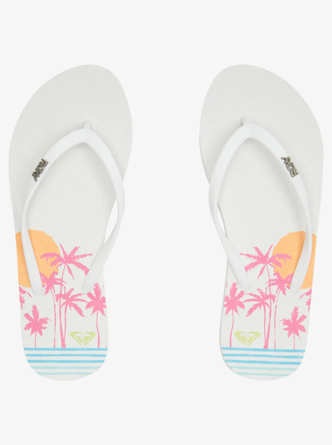 Viva Stamp Flip-Flops - White Hacienda sold by Roxy product image thumbnail 4