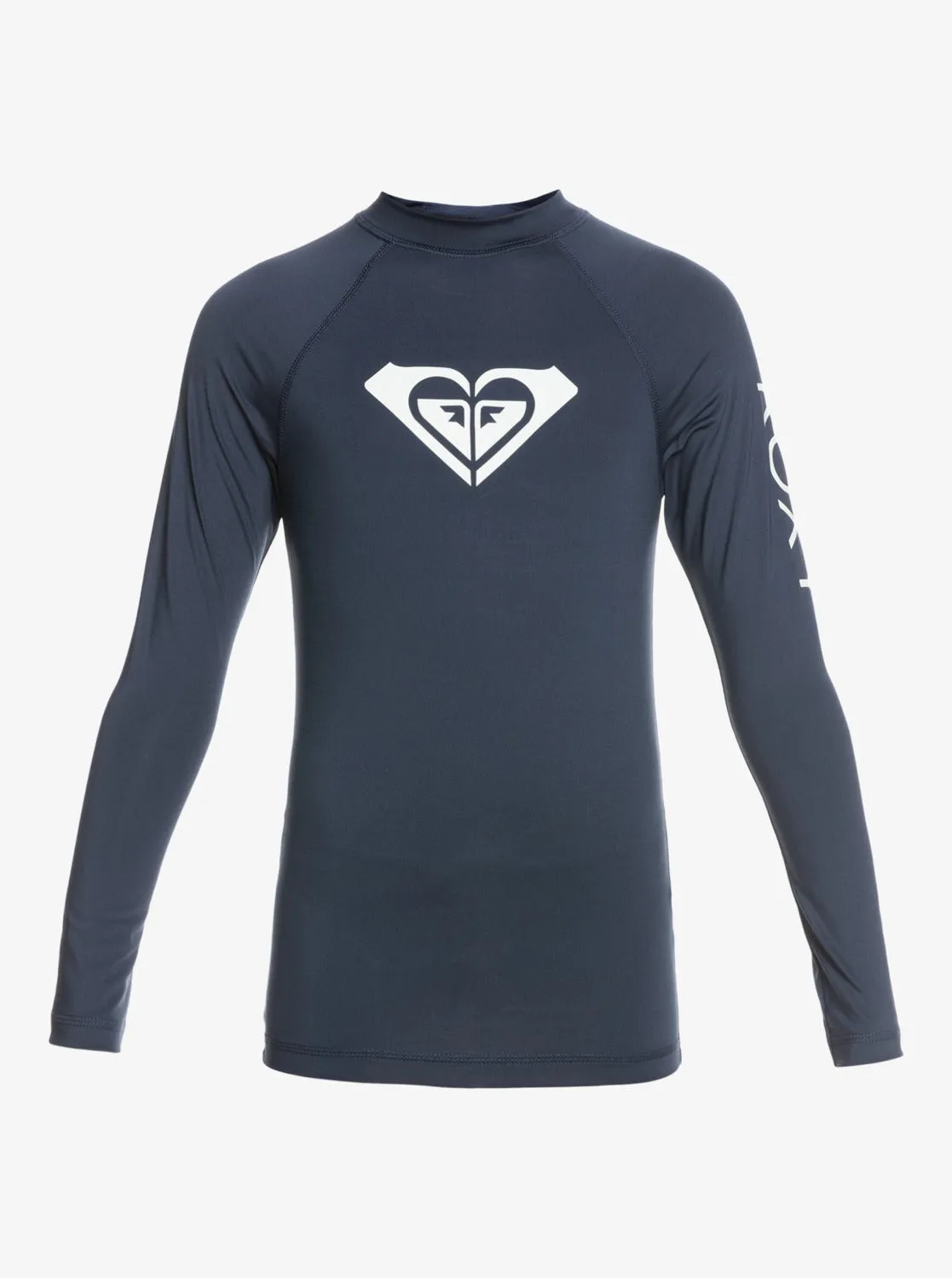 Girls 7-16 Whole Hearted Long Sleeve UPF 50 Rashguard - Mood Indigo sold by Roxy