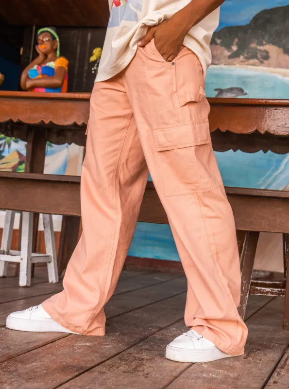 Lefty Cargo Pants - Cafe Creme sold by Roxy