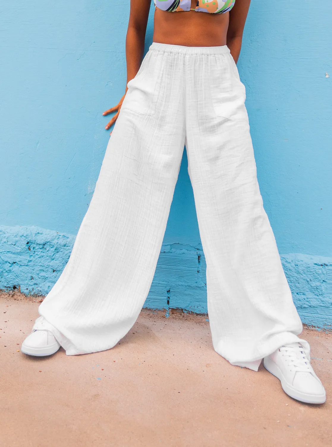 What A Vibe Pants - Snow White sold by Roxy product image thumbnail 5