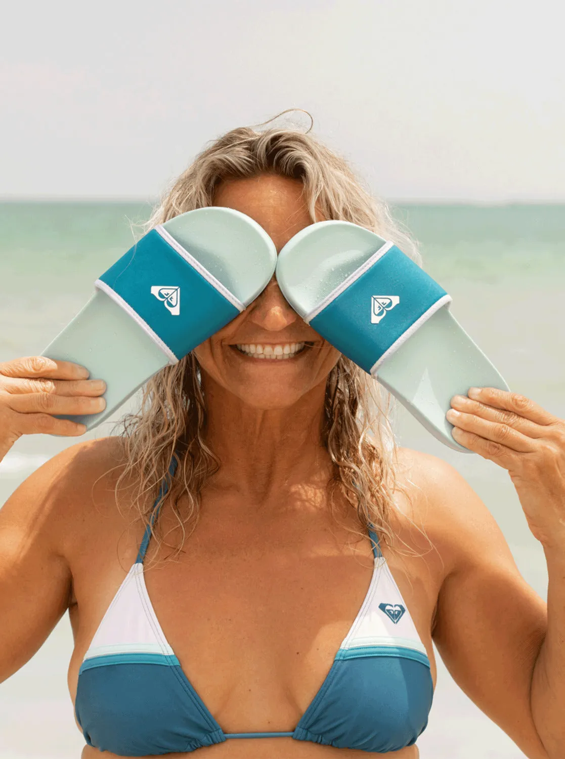 Roxy Life Step Into You Sandals - White/Aqua sold by Roxy product image thumbnail 3