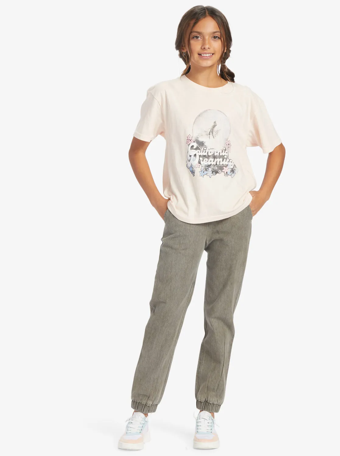 Girls 4-16 California Dreamin Oversized T-Shirt - Pale Dogwood sold by Roxy product image thumbnail 3