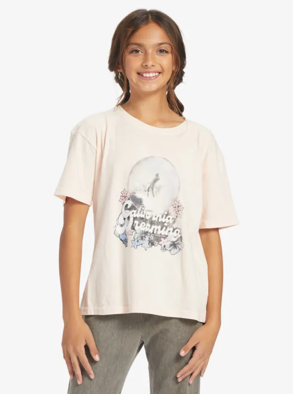Girls 4-16 California Dreamin Oversized T-Shirt - Pale Dogwood sold by Roxy