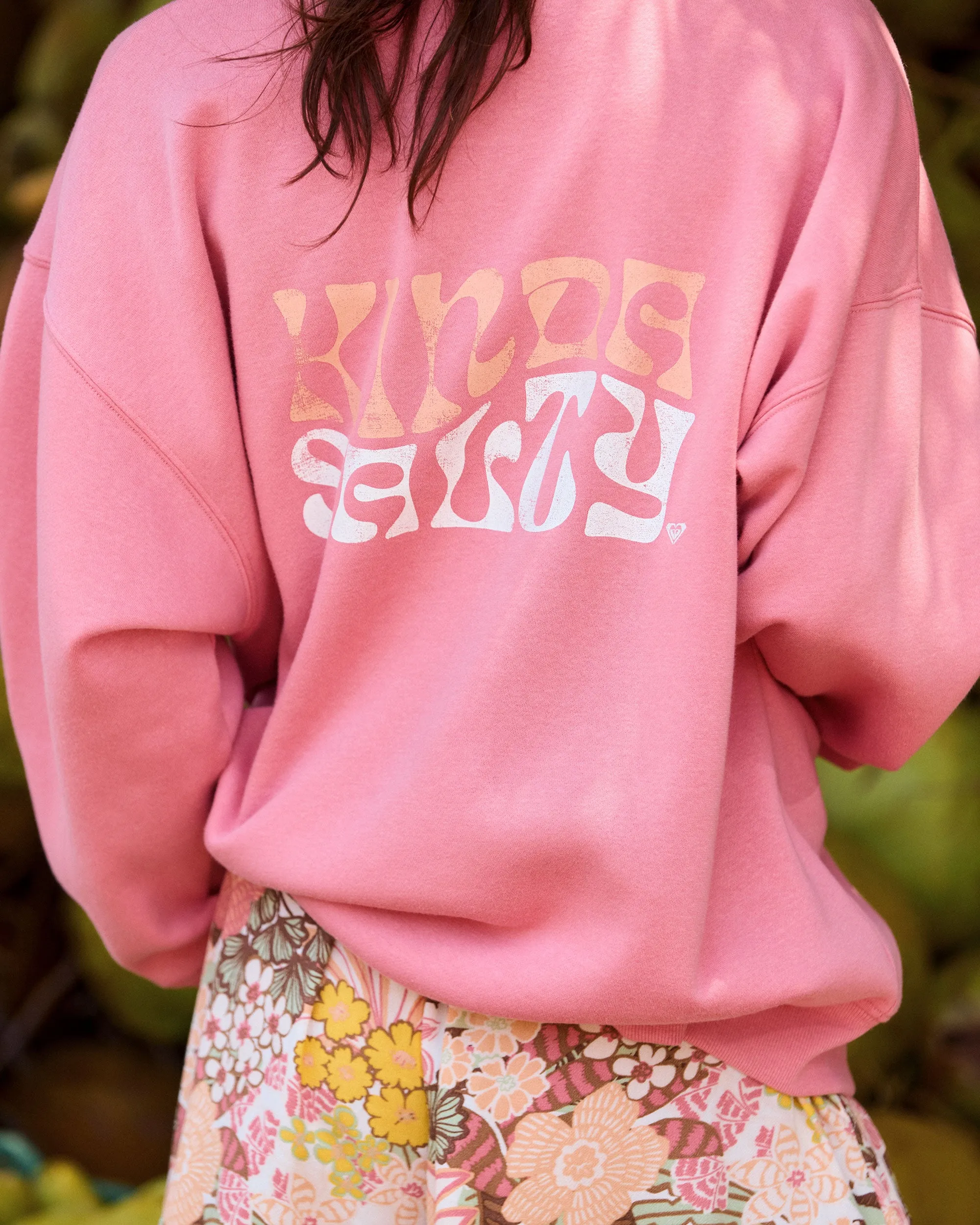 Morning Hike Crew Neck Sweatshirt - Mauve Glow sold by Roxy product image thumbnail 2