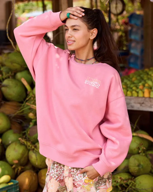 Morning Hike Crew Neck Sweatshirt - Mauve Glow sold by Roxy