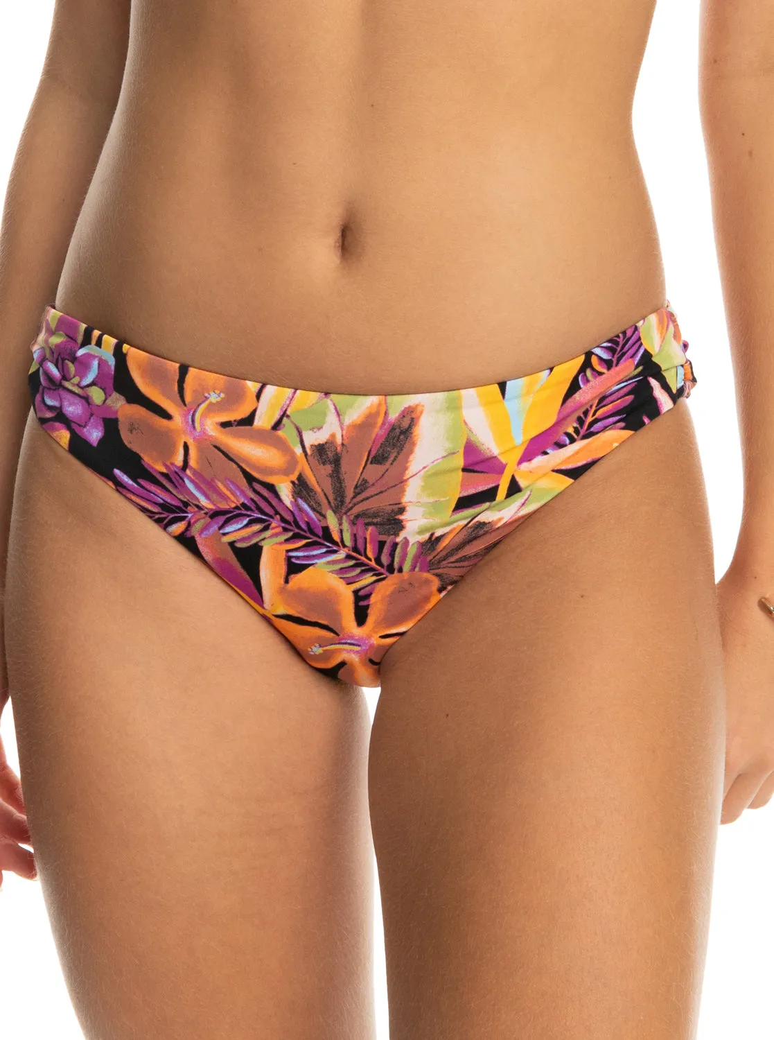 Printed Beach Classics Hipster Bikini Bottoms - Anthracite Hot Tropics Swim Ax sold by Roxy