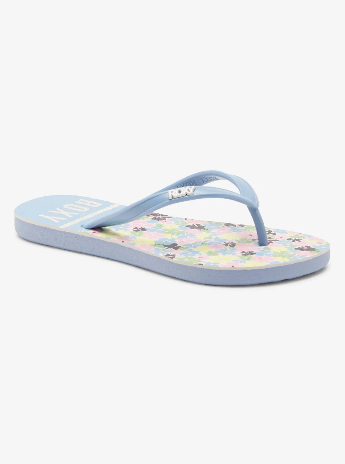 Girls 4-16 Viva Stamp Sandals - Blue/Pink sold by Roxy