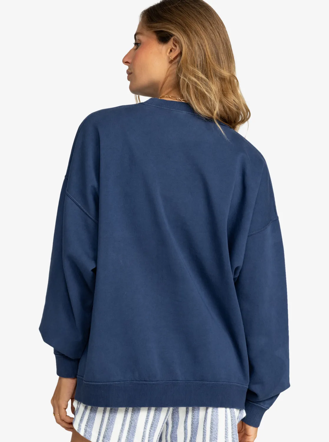 Lineup Oversized Crew Neck Sweatshirt - Naval Academy sold by Roxy product image thumbnail 5